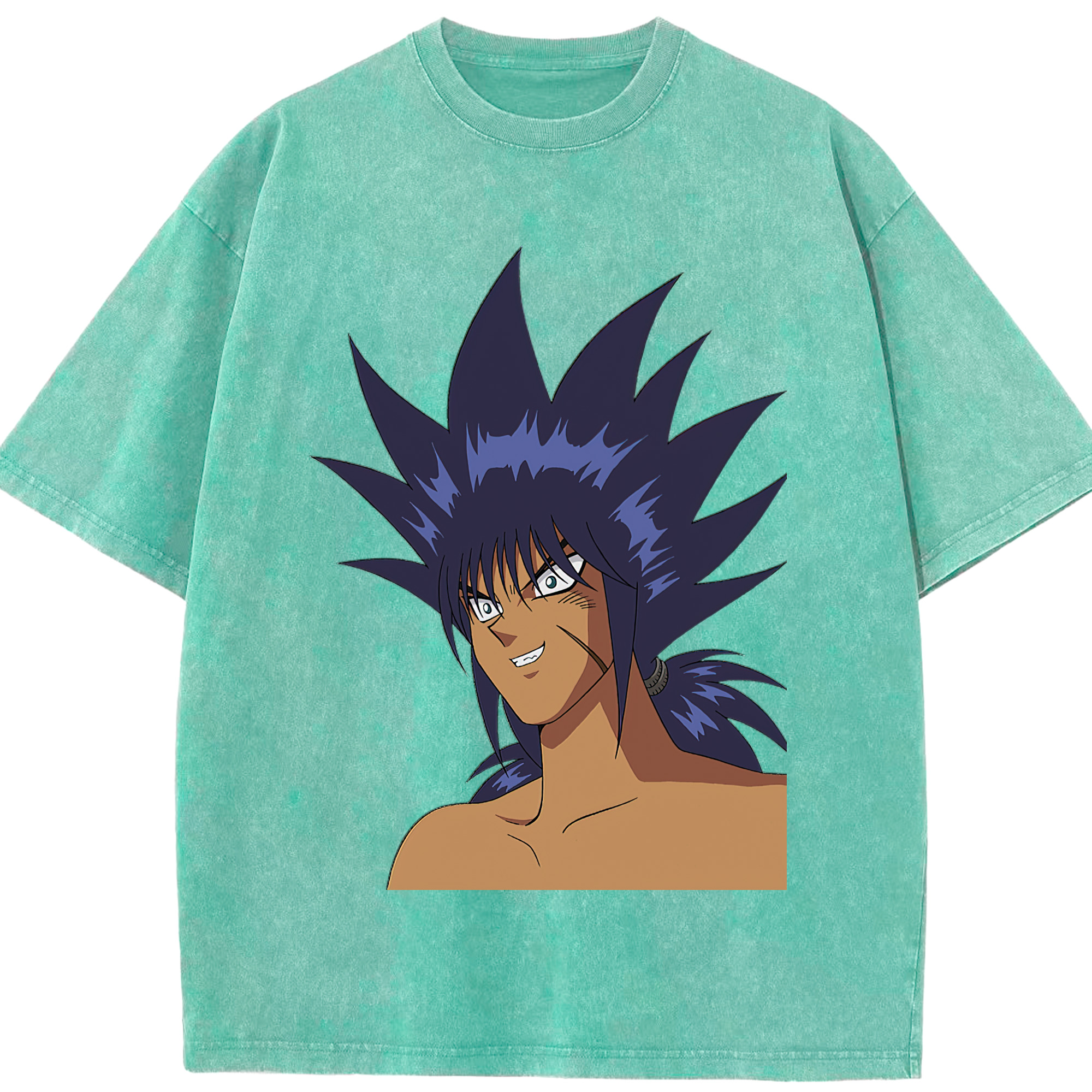 （画像用） 遊☆戯☆王 Yu-Gi-Oh! 綿100% ヴィンテージ風 半袖Tシャツ（フロントプリント）